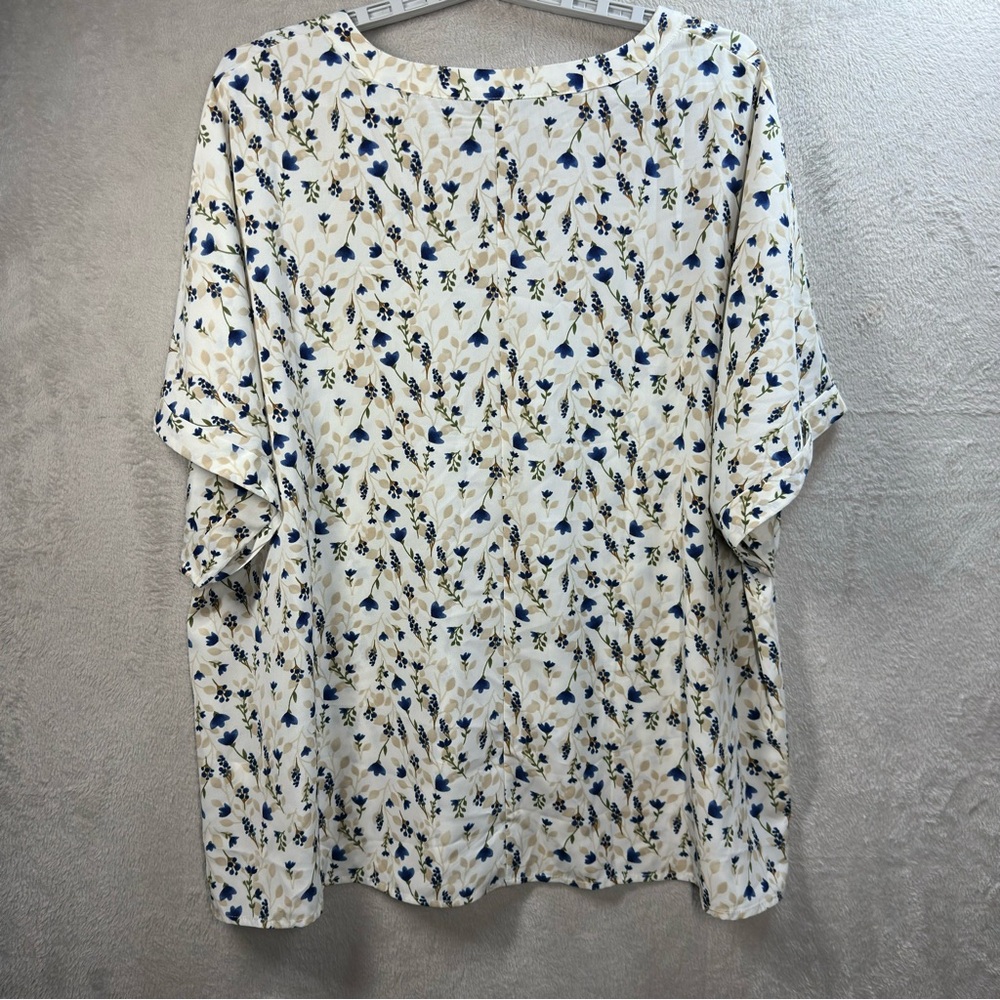 Bloomchic Women's Top 22/24‎ Pullover Short Sleeve Ditsy Floral Cottagecore - Picture 7 of 8